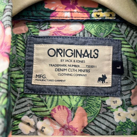 Originals by Jack Jones Tropical Button Down - Picture 2 of 3